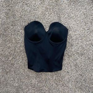 black corset top